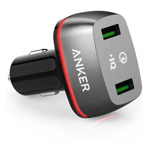 Slika Avto USB polnilec ANKER PowerDrive (A2224H11)+ 2 QC 3.0 črn