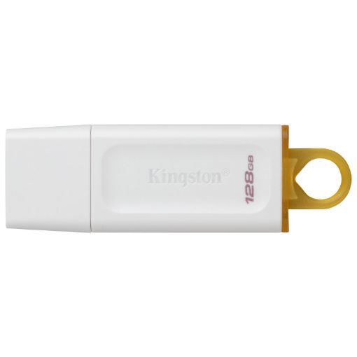 Slika USB ključ Kingston 128GB DT Exodia, 3.2 Gen1, bel, s pokrovčkom