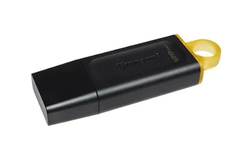 Slika USB ključ Kingston 128GB DT Exodia, 3.2 Gen1, črn, s pokrovčkom