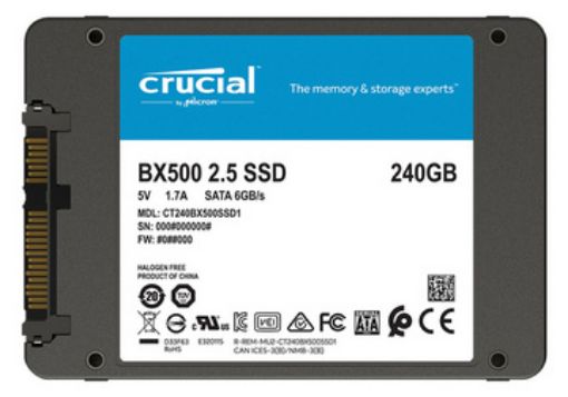 Slika SSD disk CRUCIAL BX500 SSD 240GB 2,5" 3D NAND