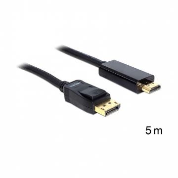 Prikaži podrobnosti za DisplayPort - HDMI kabel 5m Delock Slika DisplayPort - HDMI kabel 5m Delock