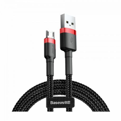 Slika Kabel USB A-B mikro 1m 2.4A Cafule rdeč+črn Baseus