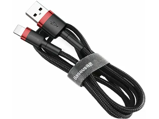 Slika Kabel Apple USB/Lightning 1m 2.4A Cafule rdeč+črn Baseus