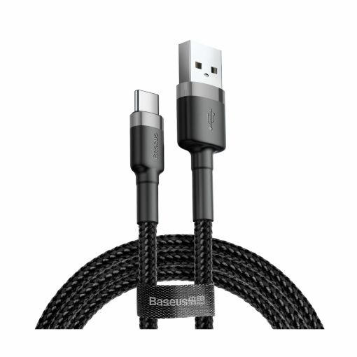 Slika Kabel USB A-C 1m 3A Cafule siv+črn Baseus