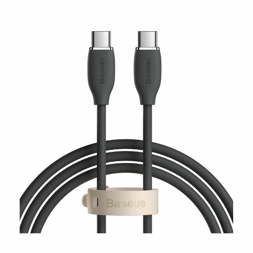 Slika Kabel USB C-C 1.2m 100W 20V5A Silica gel črn Baseus