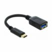 Slika Adapter Delock  USB 3.1 TipC M-USB-A Ž 3A 65634