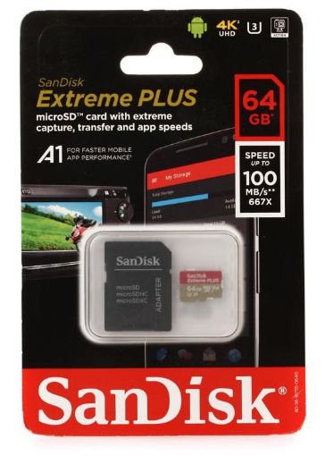 Slika MicroSD spominska kartica SanDisk 64GB Extr Plus