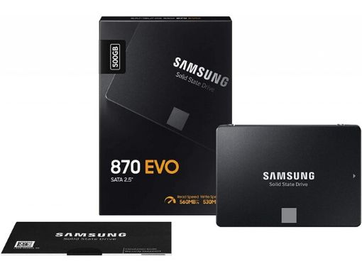 Slika SSD Samsung 870 EVO 500GB 2,5" SATA3 (MZ-77E500B/EU)