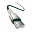 Slika Baseus kabel USB C-C 2m 100W 20V 5A Cafule Metal pleten zelen CATJK-D06