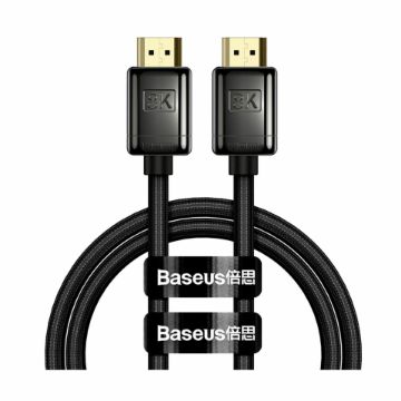 Prikaži podrobnosti za Baseus kabel HDMI 2m HD serija 8K 60Hz črn WKGQ000101 Slika Baseus kabel HDMI 2m HD serija 8K 60Hz črn WKGQ000101