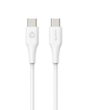 Prikaži podrobnosti za eSTUFF INFINITE kabel USB C-C, bel Slika eSTUFF INFINITE kabel USB C-C, bel
