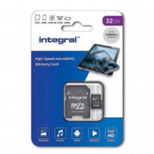 Slika SD kartica Integral 32GB High Speed microSDHC/XC V10 UHS-I U1