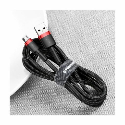 Slika Kabel USB A-B mikro 3m 2A Cafule rdeč/črn Baseus