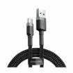 Slika Baseus kabel USB A-C 0,5m 3A Cafule siv/črn CATKLF-AG1