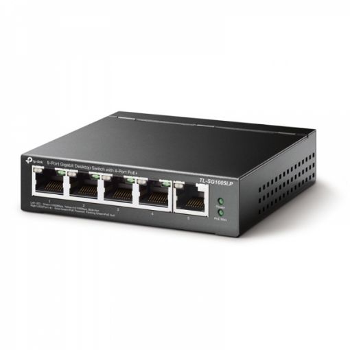 Slika TP-LINK TL-SG1005LP 5-Port Gigabit 4xPoE+ 40W mrežno stikalo-switch