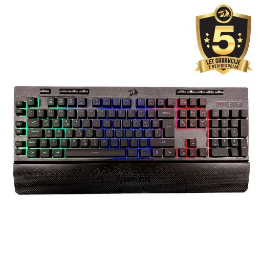 Slika REDRAGON SHIVA K512 RGB TIPKOVNICA S ŠUMNIKI, ČRNA