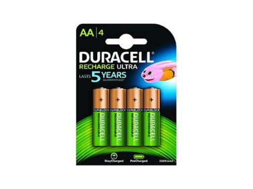 Slika HR06-P Duracell Rechargeable AA 4 Pack 2500mAh