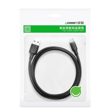 Prikaži podrobnosti za UGREEN USB-A 2.0 na USB-C kabel 1.5m (črn) - polybag Slika UGREEN USB-A 2.0 na USB-C kabel 1.5m (črn) - polybag