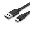 Slika UGREEN USB-A 2.0 na USB-C kabel 1.5m (črn) - polybag