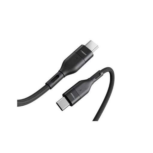 Slika VEGER CC01 pleteni kabel USB-C na USB-C, 60W, 1,2 m, črn