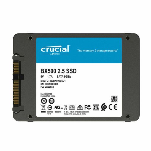 Slika Disk Crucial BX500 500GB 3D NAND SATA 2.5 SSD