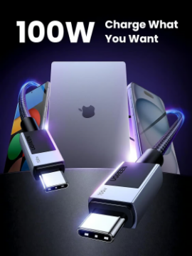 Prikaži podrobnosti za UGREEN USB-C na USB-C 100W 3m Slika UGREEN USB-C na USB-C 100W 3m