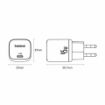 Slika Baseus polnilec 45W USB TipC QC PD bel PicoGo