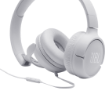 Slika JBL Tune 500 naglavne slušalke z mikrofonom, bele žične