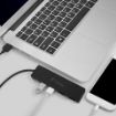Slika Fantec hub USB TipC 4xTipA črn UMP-4U31-C 2569
