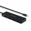 Slika Fantec hub USB TipC 4xTipA črn UMP-4U31-C 2569